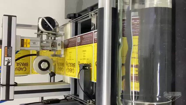 Imagem Máquina Rotuladora Automática para Garrafas | Rotuladora Autoadesiva para Cachaça, Bebidas